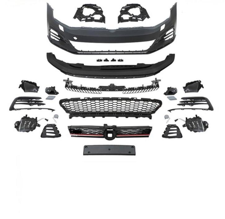 VW Golf 7 naar 7.5 GTI Look Voorbumper Set, Auto-onderdelen, Carrosserie, Voor, Bumper, Nieuw, Volkswagen, Ophalen of Verzenden