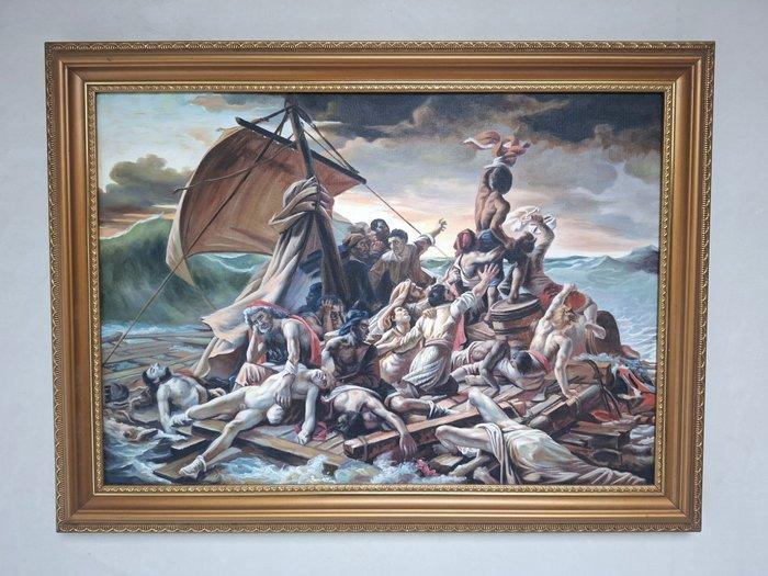 After Théodore Géricault - Het vlot van de Medusa, Antiek en Kunst, Kunst | Schilderijen | Klassiek