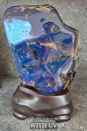 Amber +6kg Zeldzaam Indonesisch Amber - blauwachtige gloed