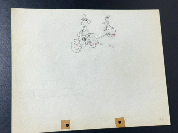 Walt Disney - Oorspronkelijke productie tekening van Mickey, Verzamelen, Disney