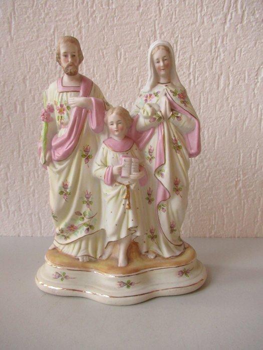 Beeld, Heiligenfamilie - 28 cm - Biscuit porselein, Antiek en Kunst, Antiek | Boeken en Manuscripten