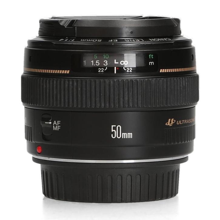 Canon EF 50mm F1.4 USM, Audio, Tv en Foto, Foto | Lenzen en Objectieven, Zo goed als nieuw, Ophalen of Verzenden