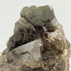 QUARZITE FUMÉE PLATE avec CLORITE VERTE, Mont Blanc Cristaux, Verzamelen, Mineralen en Fossielen