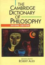 Cambridge Dictionary Of Philosophy 9780521637220, Boeken, Gelezen, Robert Audi, Verzenden