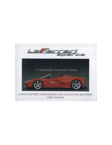 2016 FERRARI LAFERRARI APERTA E-FE010 BATTERY CONDITIONER