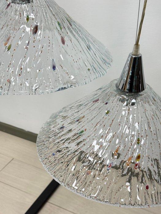 Plafondlamp (2) - Glas, IJzer, Antiek en Kunst, Curiosa en Brocante