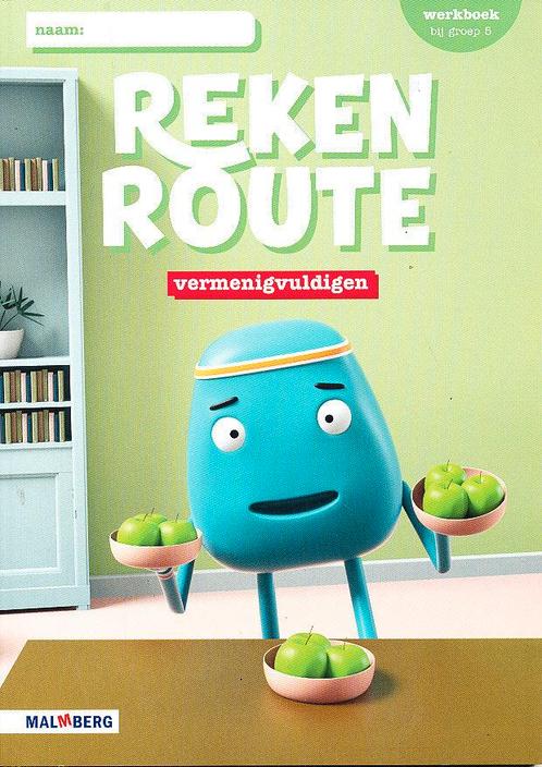 Reken Route Werkboek groep 5 vermenigvuldigen (per stuk), Livres, Livres scolaires, Envoi