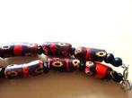 Collier van 22 kralen uit Murano, type ellbow / mozaiek,