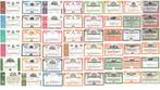 Verenigde Staten van Amerika. 65 Bonds and Shares Various, Postzegels en Munten