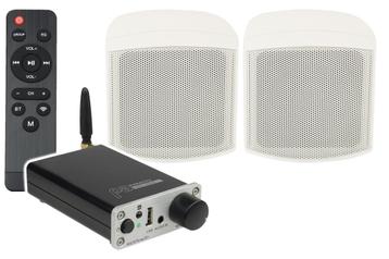 Geluidsset Met Wifi Versterker En Compacte Speakers