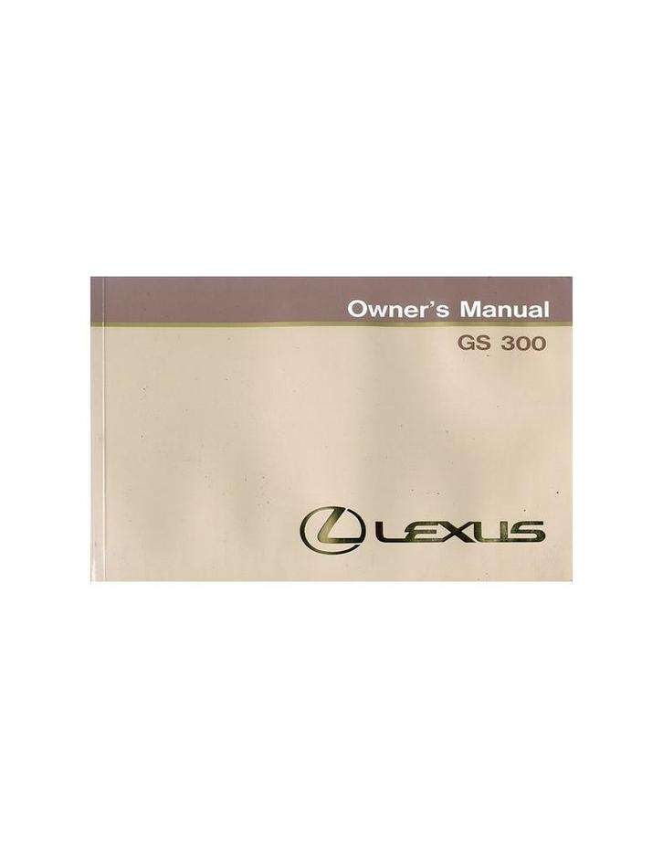 1994 LEXUS GS 300 INSTRUCTIEBOEKJE ENGELS, Autos : Divers, Modes d'emploi & Notices d'utilisation, Enlèvement ou Envoi