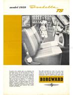 1959 BORGWARD ISABELLA TS BROCHURE ENGELS (USA), Nieuw