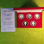 België - 5 zilveren medailles - 1980 Koninginnen van, Timbres & Monnaies, Monnaies & Billets de banque | Accessoires