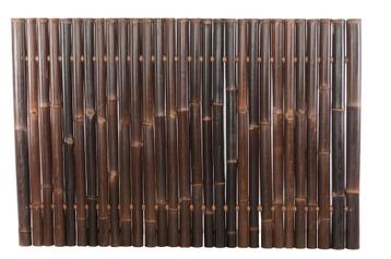 Bamboescherm zwart 60-90mm 120x180cm, Verzenden