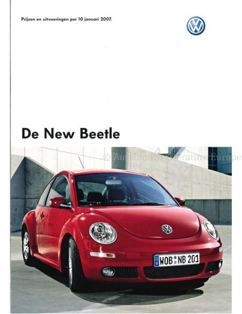2007 VOLKSWAGEN NEW BEETLE BROCHURE NEDERLANDS, Livres, Autos | Brochures & Magazines, Enlèvement ou Envoi