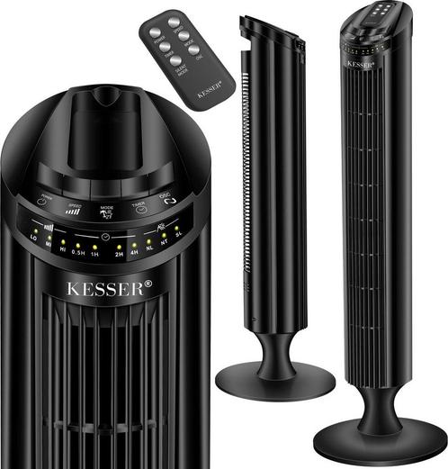 KESSER® Torenventilator - Fluisterstil - Oscillatie - Zwart, Huis en Inrichting, Woonaccessoires | Overige, Verzenden