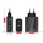 65W GaN Stekkerlader - Dual Port PD / Quick Charge 3.0 -, Verzenden