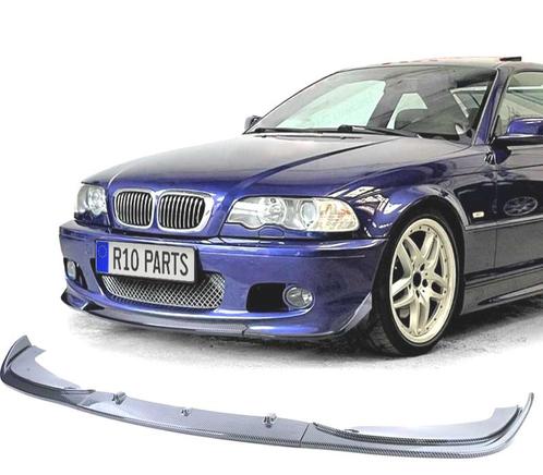 SPOILER LAME AVANT BMW E46 COUPÉ CABRIO 99-06 LOOK M CARBONE, Auto-onderdelen, Carrosserie, Verzenden