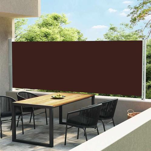 vidaXL Tuinscherm uittrekbaar 600x160 cm bruin, Tuin en Terras, Parasols, Nieuw, Verzenden