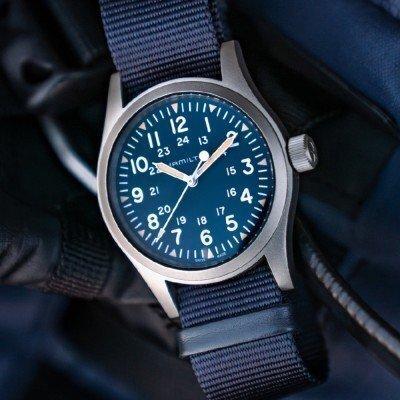 Hamilton - Hamilton Khaki Field Mechanical - H69439940 -, Handtassen en Accessoires, Horloges | Heren