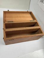 Caja madera Placas cristal estereoscopicas Stereoscoop, Verzamelen