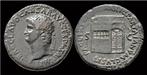 54-68ad Roman Nero Ae dupondius temple of Janus Brons, Timbres & Monnaies, Monnaies & Billets de banque | Collections, Verzenden