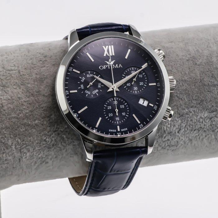 Optima - Swiss Chronograph - OSC450-SL-9 - Zonder, Handtassen en Accessoires, Horloges | Heren