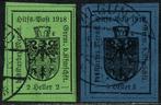 Meran - 1918 - Wapenschild 2 en 5 heller van het type II -, Gestempeld