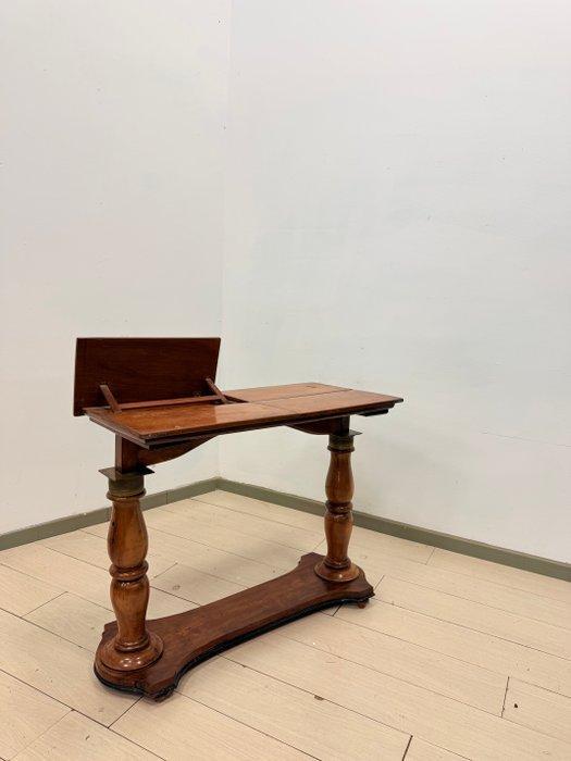 Schrijftafel - Hout, Messing - console bureau, Antiek en Kunst, Antiek | Overige Antiek