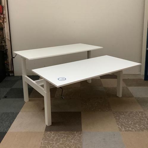Tweedehands slinger Duo bureau, per blad 160x80 cm, Wit, Huis en Inrichting, Bureaus, Bureau, Gebruikt