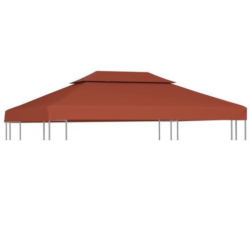 vidaXL Toile supérieure double de belvédère 310 g/m² 4x3, Tuin en Terras, Partytenten, Verzenden