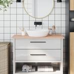 vidaXL Wastafelblad 100x60x1,5 cm massief beukenhout, Huis en Inrichting, Keuken | Keukenelementen, Verzenden, Nieuw