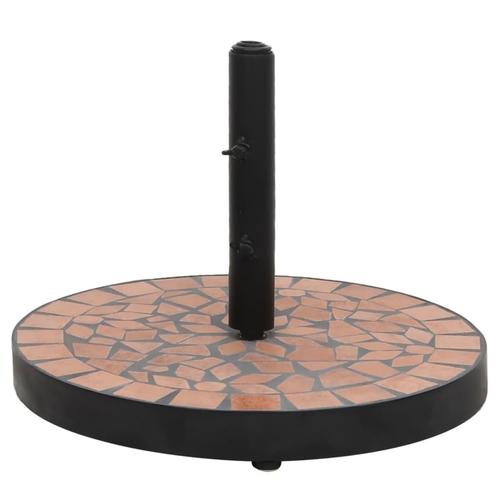 vidaXL Parasolvoet rond 12 kg terracottakleurig, Tuin en Terras, Parasols, Nieuw, Verzenden