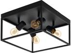 EGLO Silentina - Plafondlamp - E27 - 36 cm - Zwart, Huis en Inrichting, Verzenden, Zo goed als nieuw
