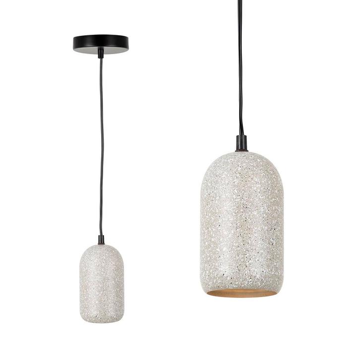 Retro  vintage Terrazzo Bianco Binnenverlichting, Huis en Inrichting, Lampen | Hanglampen, 50 tot 75 cm, Nieuw, Metaal, Overige materialen