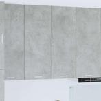vidaXL Hangkast Riga Beton Grijs 80 x 31 x 100 cm Bewerkt, Huis en Inrichting, Kasten | Overige, Verzenden, Nieuw