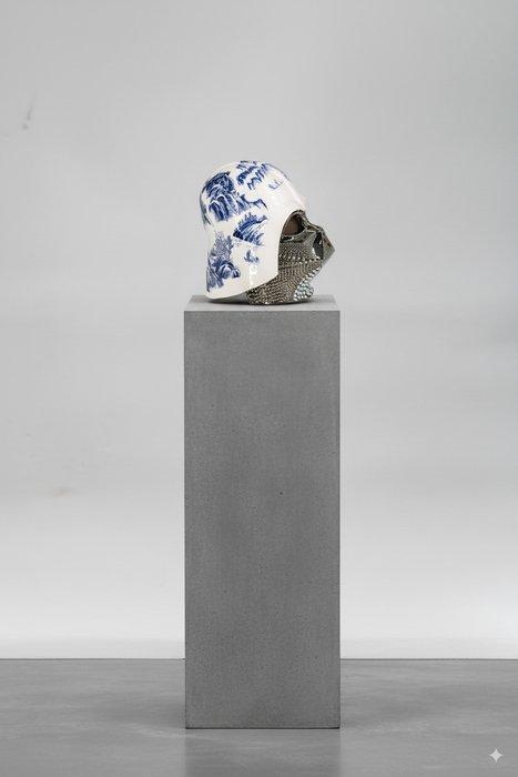 Max Modolo - Platinum Vader · Porcellana, Antiek en Kunst, Kunst | Designobjecten