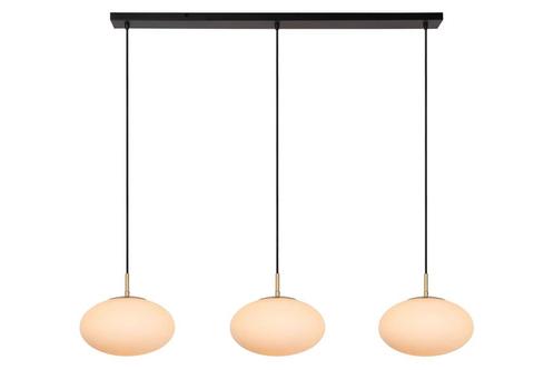 Hanglamp Lucide ELYSEE -  - 3xE27 - Opaal -, Maison & Meubles, Lampes | Suspensions, Envoi