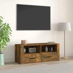 vidaXL Tv-meubel 100x35x40 cm bewerkt hout gerookt, Huis en Inrichting, Kasten |Televisiemeubels, Nieuw, Verzenden