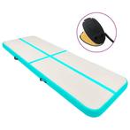 vidaXL Gymnastiekmat met pomp opblaasbaar 300x100x15 cm PVC, Sport en Fitness, Verzenden, Nieuw