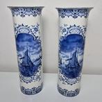 Vase (2) - Superbe ensemble haut de gamme Vazen - Delft Blue, Antiek en Kunst