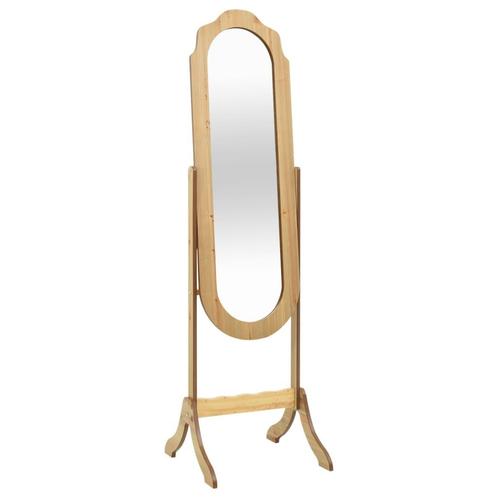 vidaXL Spiegel vrijstaand 45,5x47,5x160 cm bewerkt hout, Maison & Meubles, Accessoires pour la Maison | Miroirs, Envoi