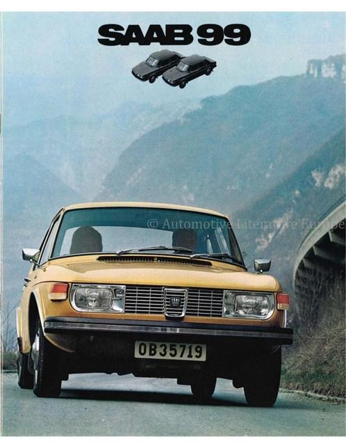 1971 SAAB 99 BROCHURE NEDERLANDS, Livres, Autos | Brochures & Magazines