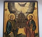 Icône - Saints Pierre et Paul, icône en bois peinte à la