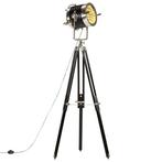 Driepoot Lamp | Mangohout | Retour Deal 55% (Vloerlamp), Huis en Inrichting, Lampen | Vloerlampen, Verzenden, Nieuw, Retro, 150 tot 200 cm