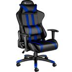 Premium racing bureaustoel - zwart/blauw, Huis en Inrichting, Nieuw, Verzenden