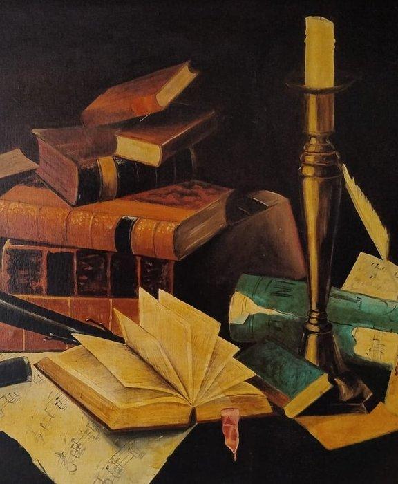 Italiaanse school (XX) - Natura morta con spartito, Antiek en Kunst, Kunst | Schilderijen | Klassiek