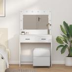 vidaXL Kaptafel met LED Verlichting - Wit, 78,5 x 41 x 135, Verzenden, Nieuw