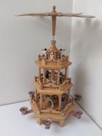 Kerstbeeldje ornament - Draaiende kerstpiramide, 3, Antiek en Kunst