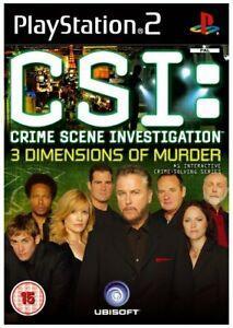 CSI: 3 Dimensions Of Murder (PS2) Play Station 2, Consoles de jeu & Jeux vidéo, Jeux | Sony PlayStation 2, Envoi